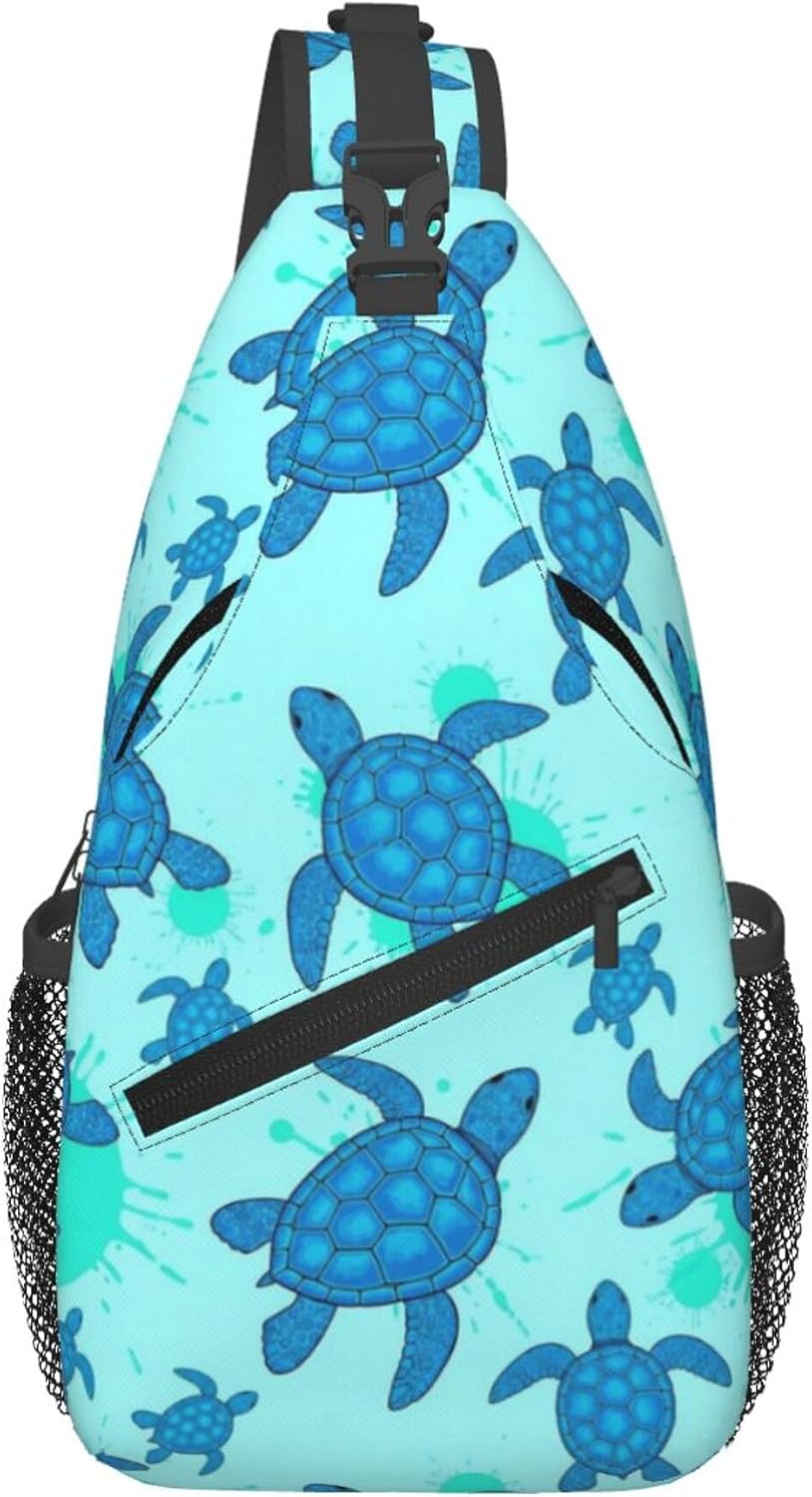 Ultra Lightweight Sling Shoulder Backpack Shoulder Chest Crossbody Bag Multipurpose Anti-Theft Daypack for Hiking Cycling Camping Travel, Boobs Breasts Print White Bookbag