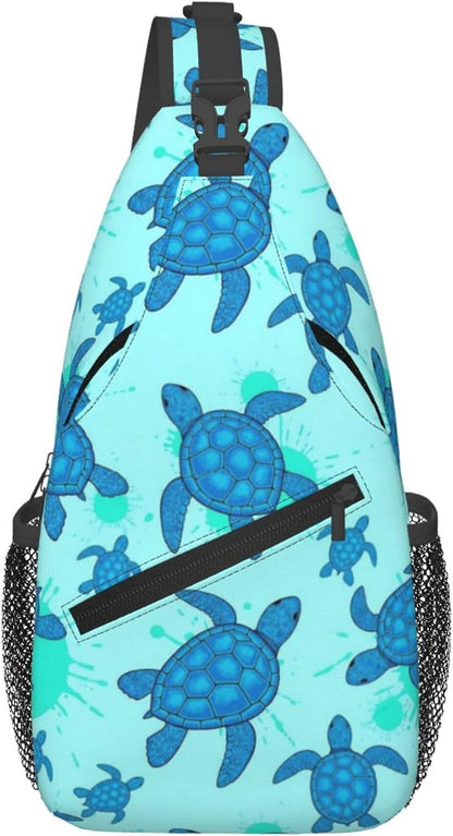 Ultra Lightweight Sling Shoulder Backpack Shoulder Chest Crossbody Bag Multipurpose Anti-Theft Daypack for Hiking Cycling Camping Travel, Boobs Breasts Print White Bookbag