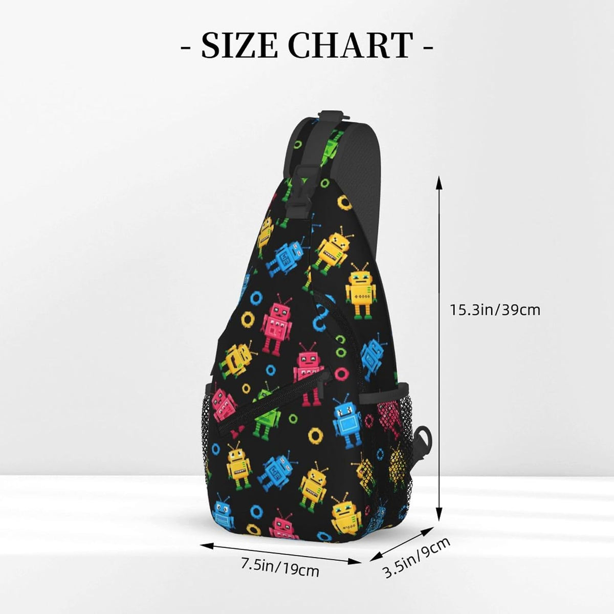 Ultra Lightweight Sling Shoulder Backpack Shoulder Chest Crossbody Bag Multipurpose Anti-Theft Daypack for Hiking Cycling Camping Travel, Boobs Breasts Print White Bookbag