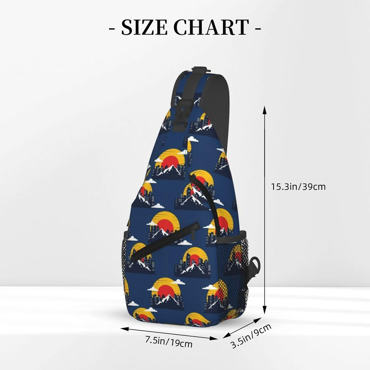 Ultra Lightweight Sling Shoulder Backpack Shoulder Chest Crossbody Bag Multipurpose Anti-Theft Daypack for Hiking Cycling Camping Travel, Boobs Breasts Print White Bookbag
