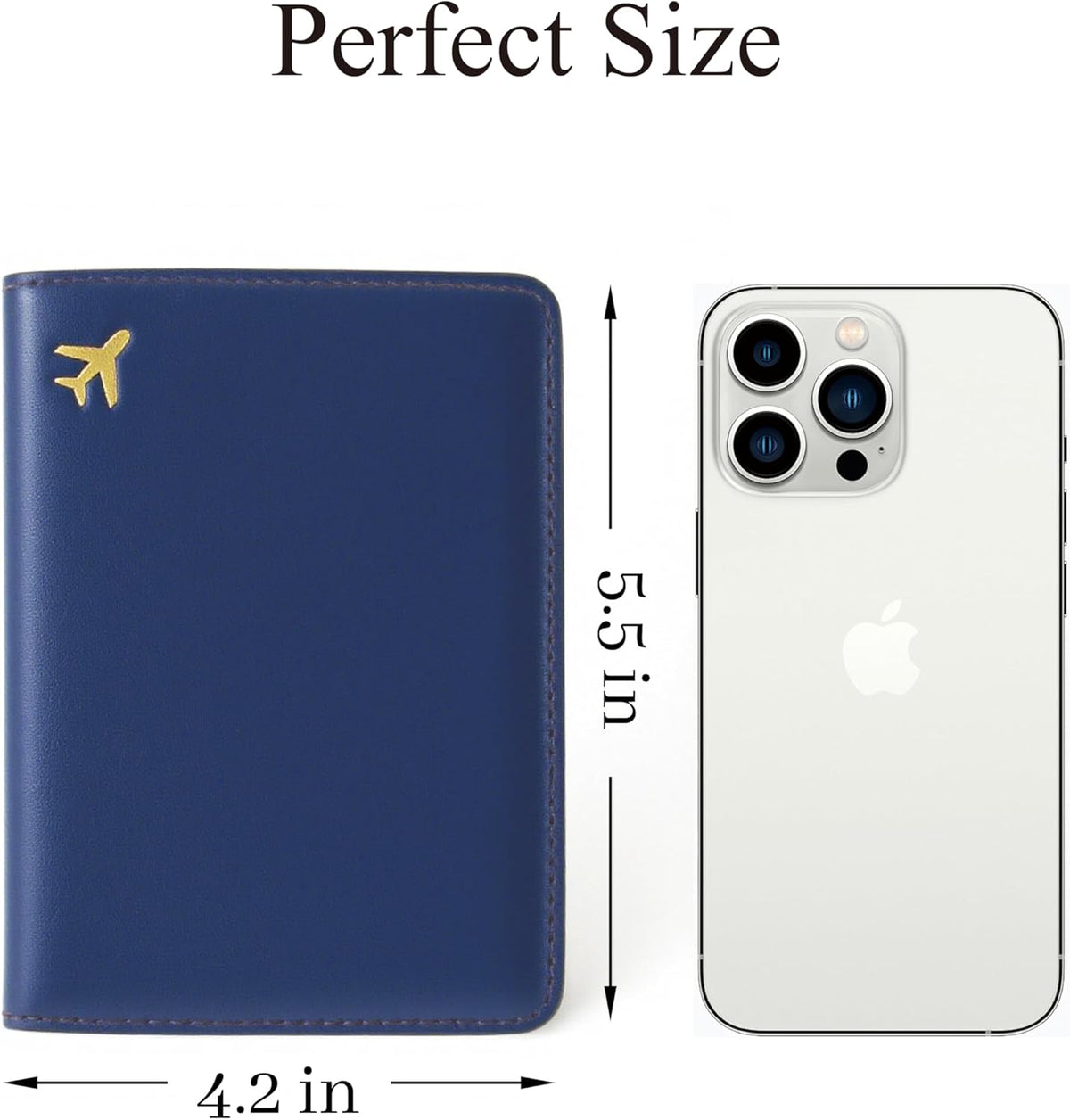 Passport Holder for Travel, RFID Blocking Waterproof PU Leather Travel Passport Cover Case Wallet