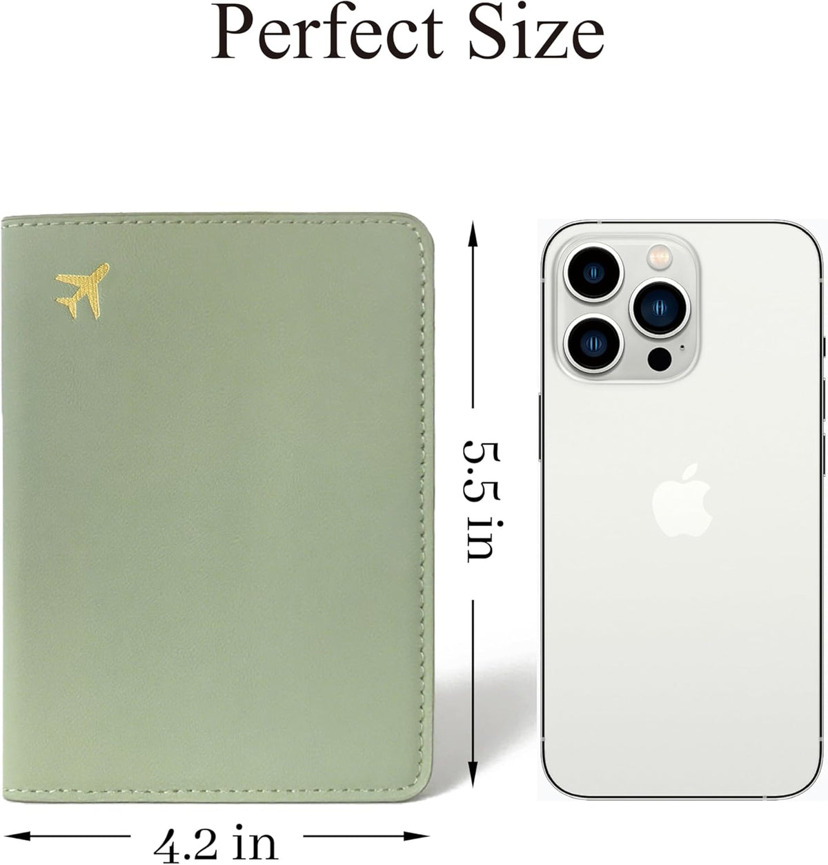 Passport Holder for Travel, RFID Blocking Waterproof PU Leather Travel Passport Cover Case Wallet