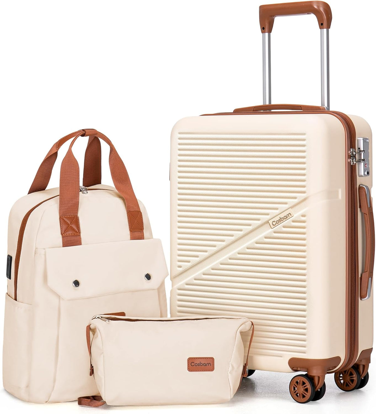 Carry On Luggage 22x14x9 Airline Approved, 20 Inch Carry on Suitcases with Wheels, ABS Lightweight Carry-on Luggage, Travel Suitcase Set with Wheels and TSA Lock