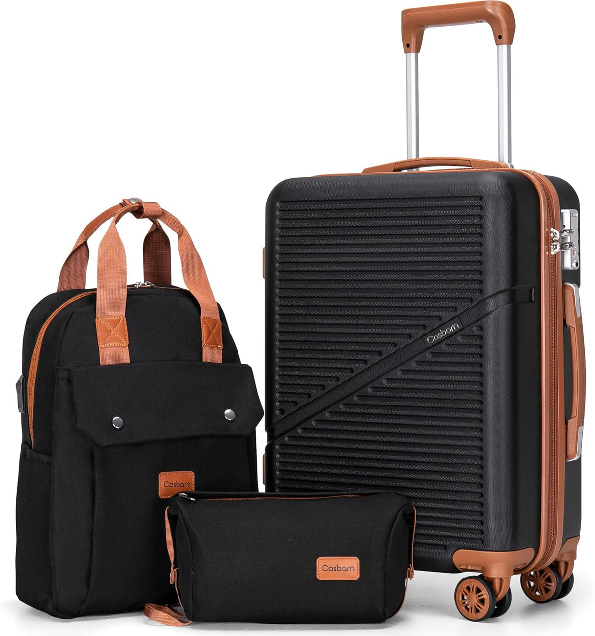 Carry On Luggage 22x14x9 Airline Approved, 20 Inch Carry on Suitcases with Wheels, ABS Lightweight Carry-on Luggage, Travel Suitcase Set with Wheels and TSA Lock
