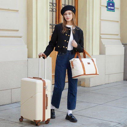 Carry On Luggage 22x14x9 Airline Approved, 20 Inch Carry on Suitcases with Wheels, ABS Lightweight Carry-on Luggage, Travel Suitcase Set with Wheels and TSA Lock