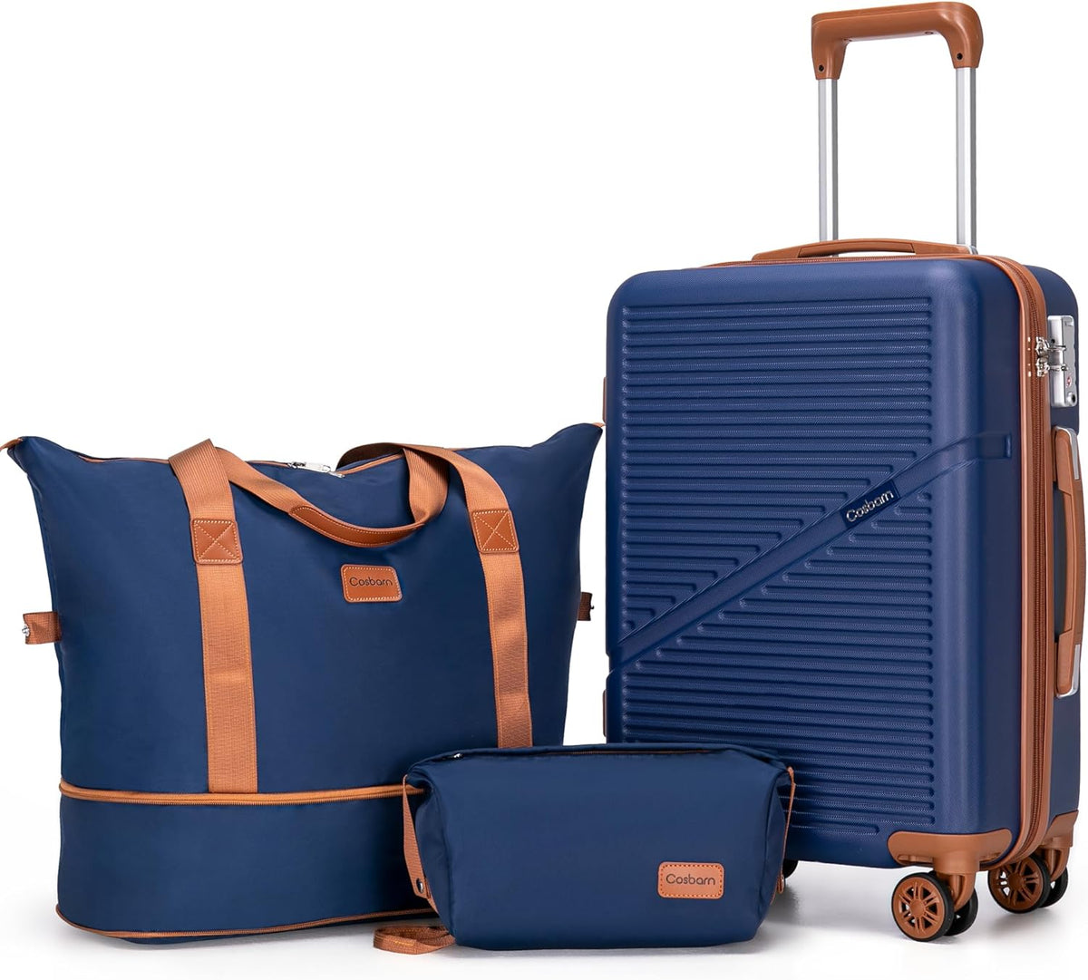 Carry On Luggage 22x14x9 Airline Approved, 20 Inch Carry on Suitcases with Wheels, ABS Lightweight Carry-on Luggage, Travel Suitcase Set with Wheels and TSA Lock