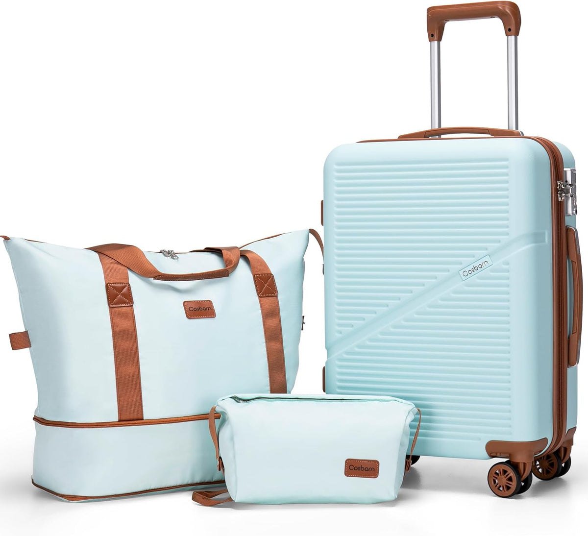Carry On Luggage 22x14x9 Airline Approved, 20 Inch Carry on Suitcases with Wheels, ABS Lightweight Carry-on Luggage, Travel Suitcase Set with Wheels and TSA Lock