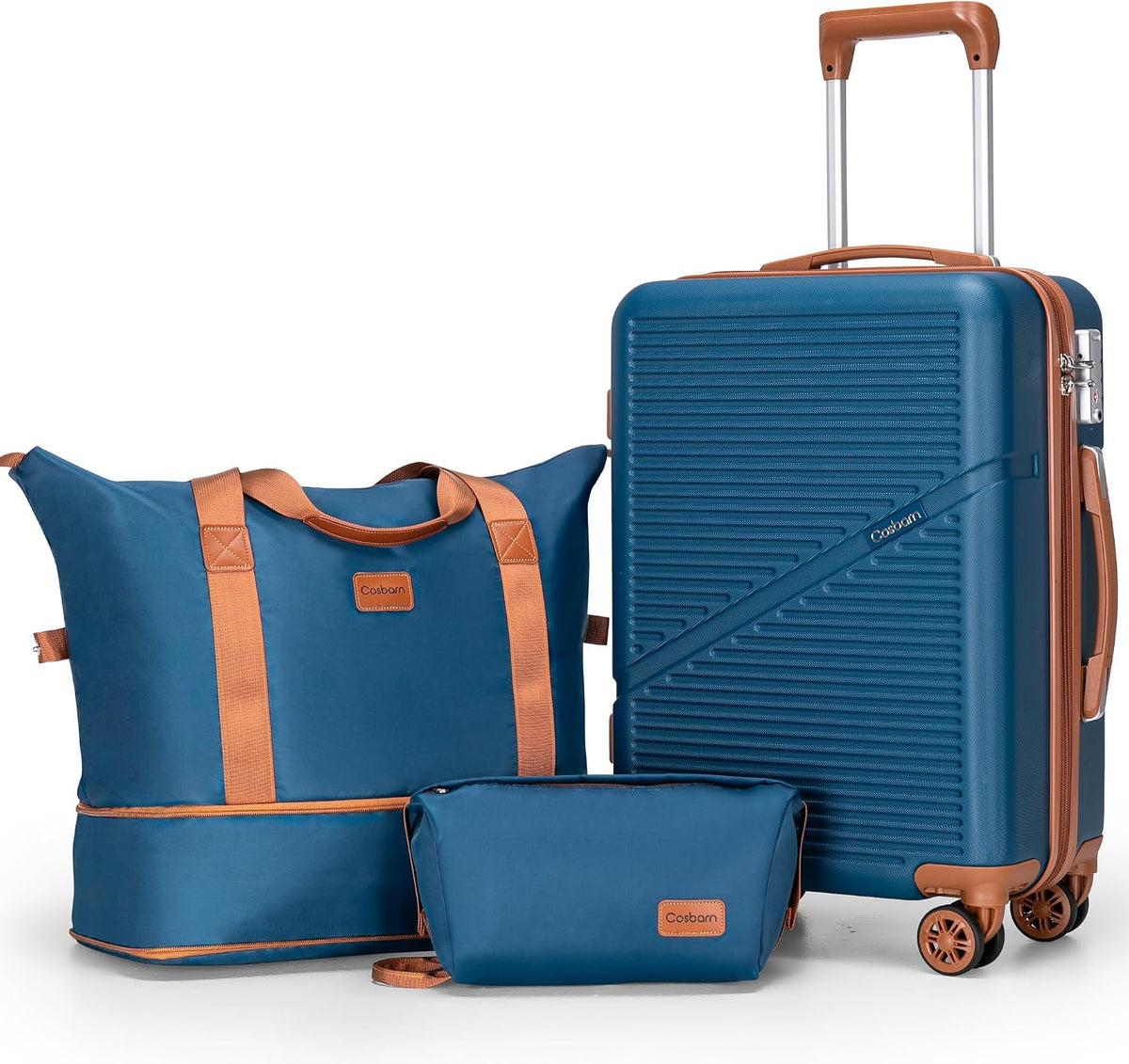 Carry On Luggage 22x14x9 Airline Approved, 20 Inch Carry on Suitcases with Wheels, ABS Lightweight Carry-on Luggage, Travel Suitcase Set with Wheels and TSA Lock