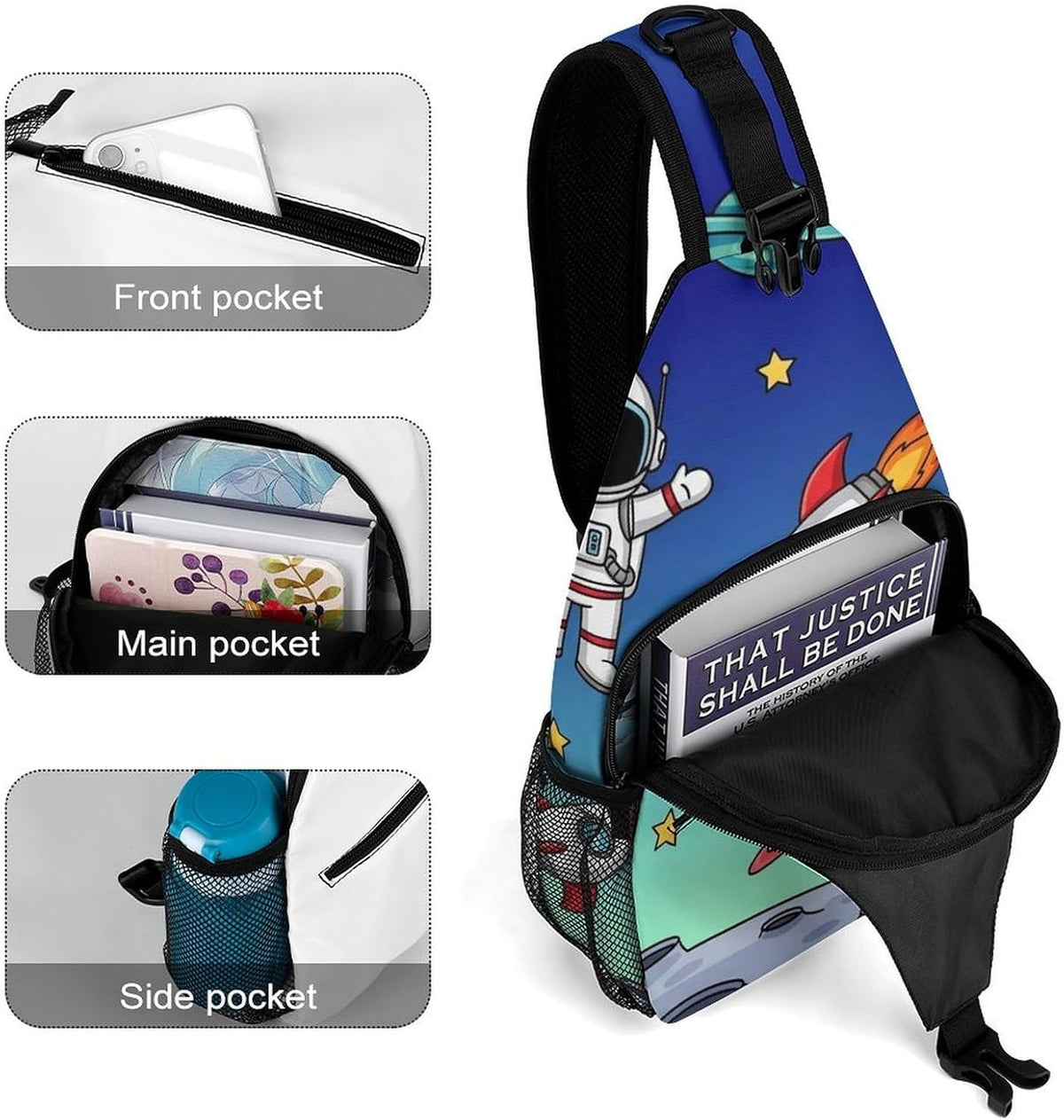 Men Women Sling Backpack Outdoor Sport Daypack Travel Bag, Multipurpose Anti-Theft Carry On Bag, Breathable Chest Sling Shoulder Backpacks Bags, Cute Aircraft Airplane