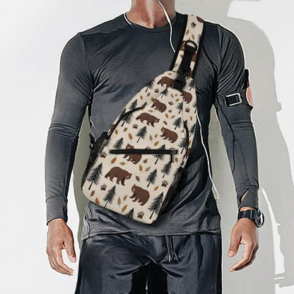 Men Women Sling Backpack Outdoor Sport Daypack Travel Bag, Multipurpose Anti-Theft Carry On Bag, Breathable Chest Sling Shoulder Backpacks Bags, Cute Aircraft Airplane