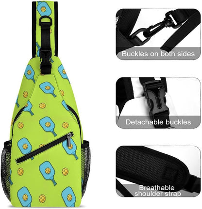 Men Women Sling Backpack Outdoor Sport Daypack Travel Bag, Multipurpose Anti-Theft Carry On Bag, Breathable Chest Sling Shoulder Backpacks Bags, Cute Aircraft Airplane