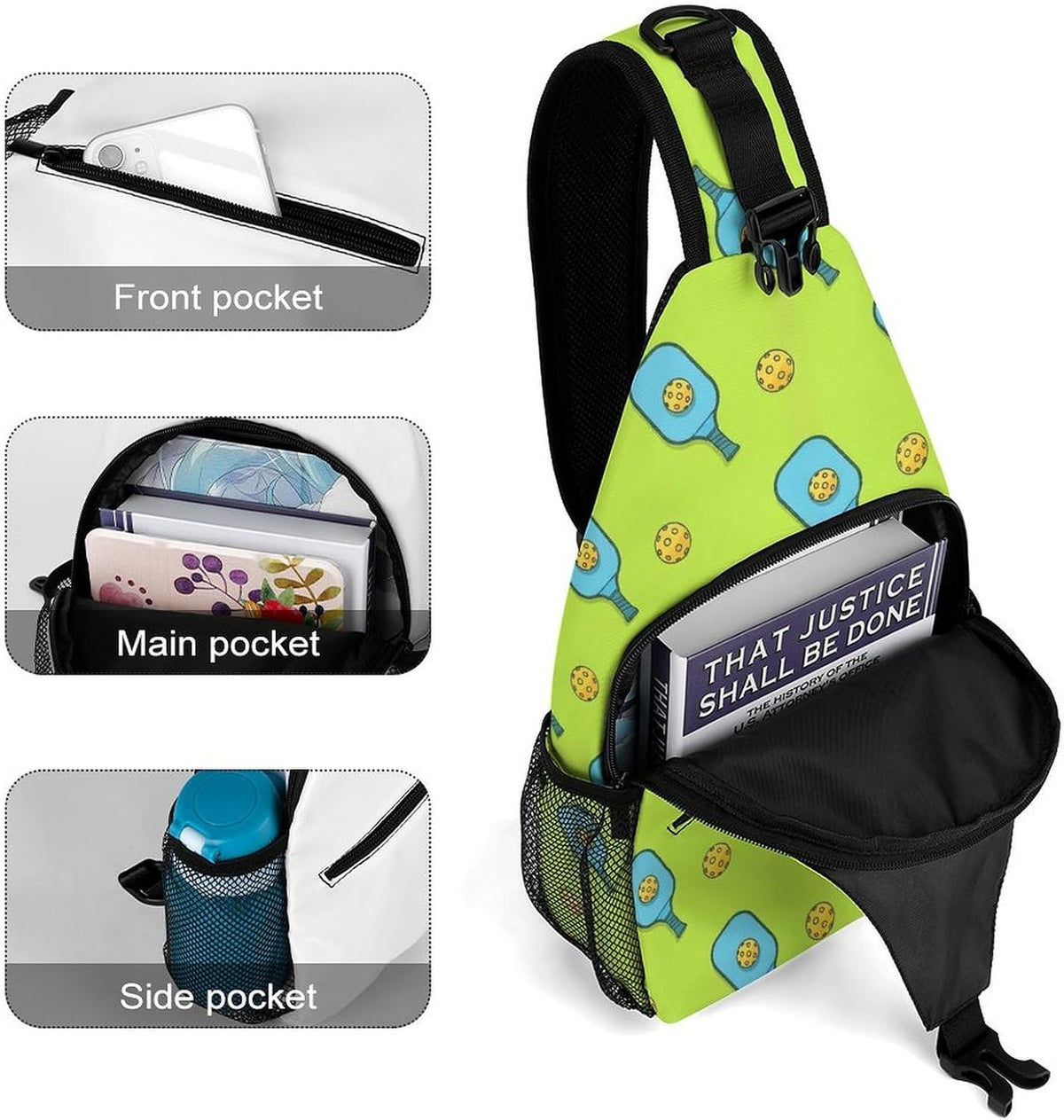 Men Women Sling Backpack Outdoor Sport Daypack Travel Bag, Multipurpose Anti-Theft Carry On Bag, Breathable Chest Sling Shoulder Backpacks Bags, Cute Aircraft Airplane