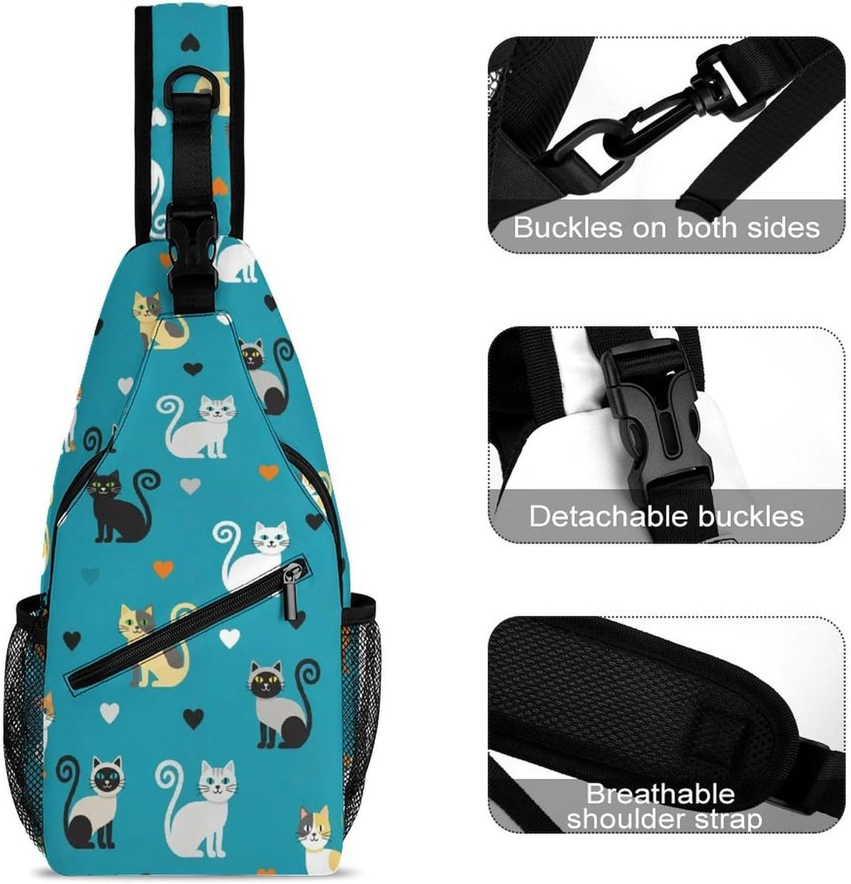 Men Women Sling Backpack Outdoor Sport Daypack Travel Bag, Multipurpose Anti-Theft Carry On Bag, Breathable Chest Sling Shoulder Backpacks Bags, Cute Aircraft Airplane