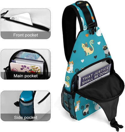 Men Women Sling Backpack Outdoor Sport Daypack Travel Bag, Multipurpose Anti-Theft Carry On Bag, Breathable Chest Sling Shoulder Backpacks Bags, Cute Aircraft Airplane