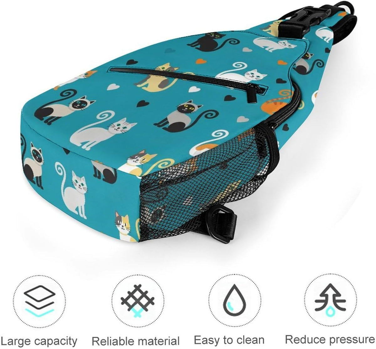 Men Women Sling Backpack Outdoor Sport Daypack Travel Bag, Multipurpose Anti-Theft Carry On Bag, Breathable Chest Sling Shoulder Backpacks Bags, Cute Aircraft Airplane