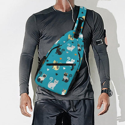 Men Women Sling Backpack Outdoor Sport Daypack Travel Bag, Multipurpose Anti-Theft Carry On Bag, Breathable Chest Sling Shoulder Backpacks Bags, Cute Aircraft Airplane