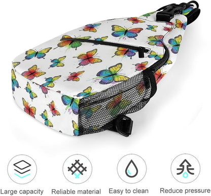 Men Women Sling Backpack Outdoor Sport Daypack Travel Bag, Multipurpose Anti-Theft Carry On Bag, Breathable Chest Sling Shoulder Backpacks Bags, Cute Aircraft Airplane