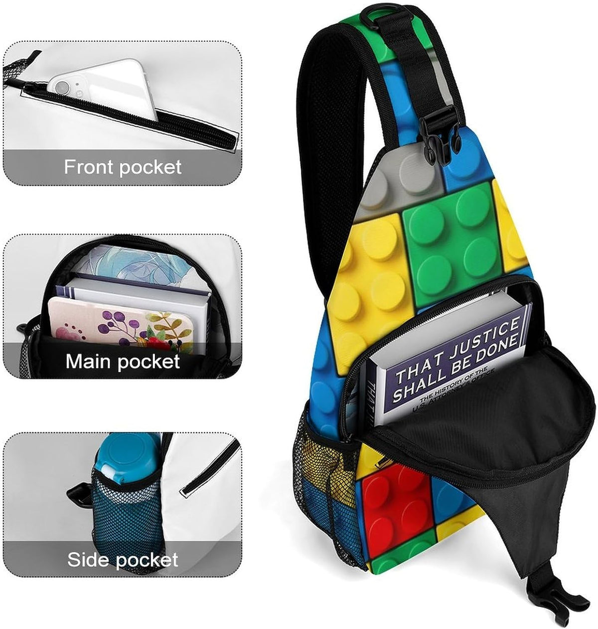 Men Women Sling Backpack Outdoor Sport Daypack Travel Bag, Multipurpose Anti-Theft Carry On Bag, Breathable Chest Sling Shoulder Backpacks Bags, Cute Aircraft Airplane