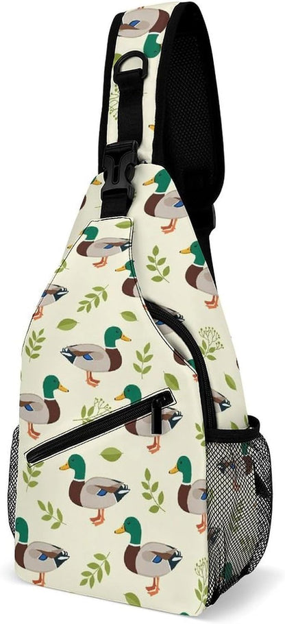 Men Women Sling Backpack Outdoor Sport Daypack Travel Bag, Multipurpose Anti-Theft Carry On Bag, Breathable Chest Sling Shoulder Backpacks Bags, Cute Aircraft Airplane