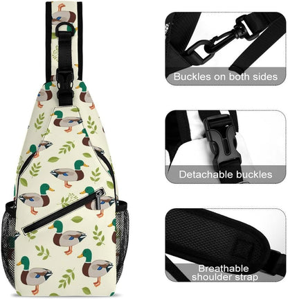 Men Women Sling Backpack Outdoor Sport Daypack Travel Bag, Multipurpose Anti-Theft Carry On Bag, Breathable Chest Sling Shoulder Backpacks Bags, Cute Aircraft Airplane