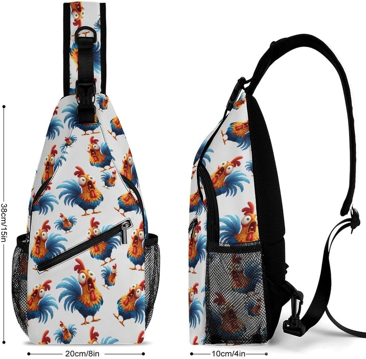 Men Women Sling Backpack Outdoor Sport Daypack Travel Bag, Multipurpose Anti-Theft Carry On Bag, Breathable Chest Sling Shoulder Backpacks Bags, Cute Aircraft Airplane