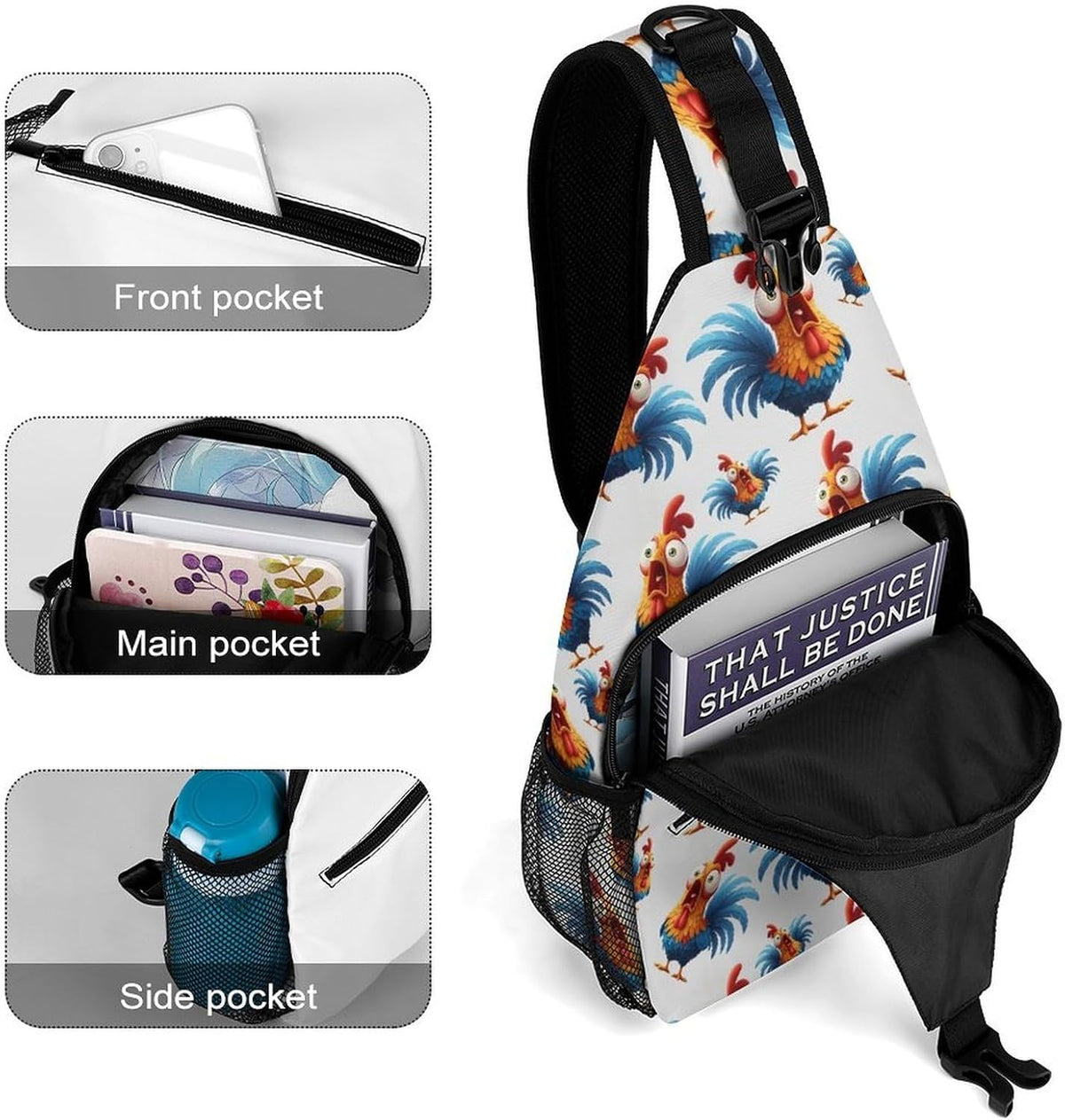 Men Women Sling Backpack Outdoor Sport Daypack Travel Bag, Multipurpose Anti-Theft Carry On Bag, Breathable Chest Sling Shoulder Backpacks Bags, Cute Aircraft Airplane