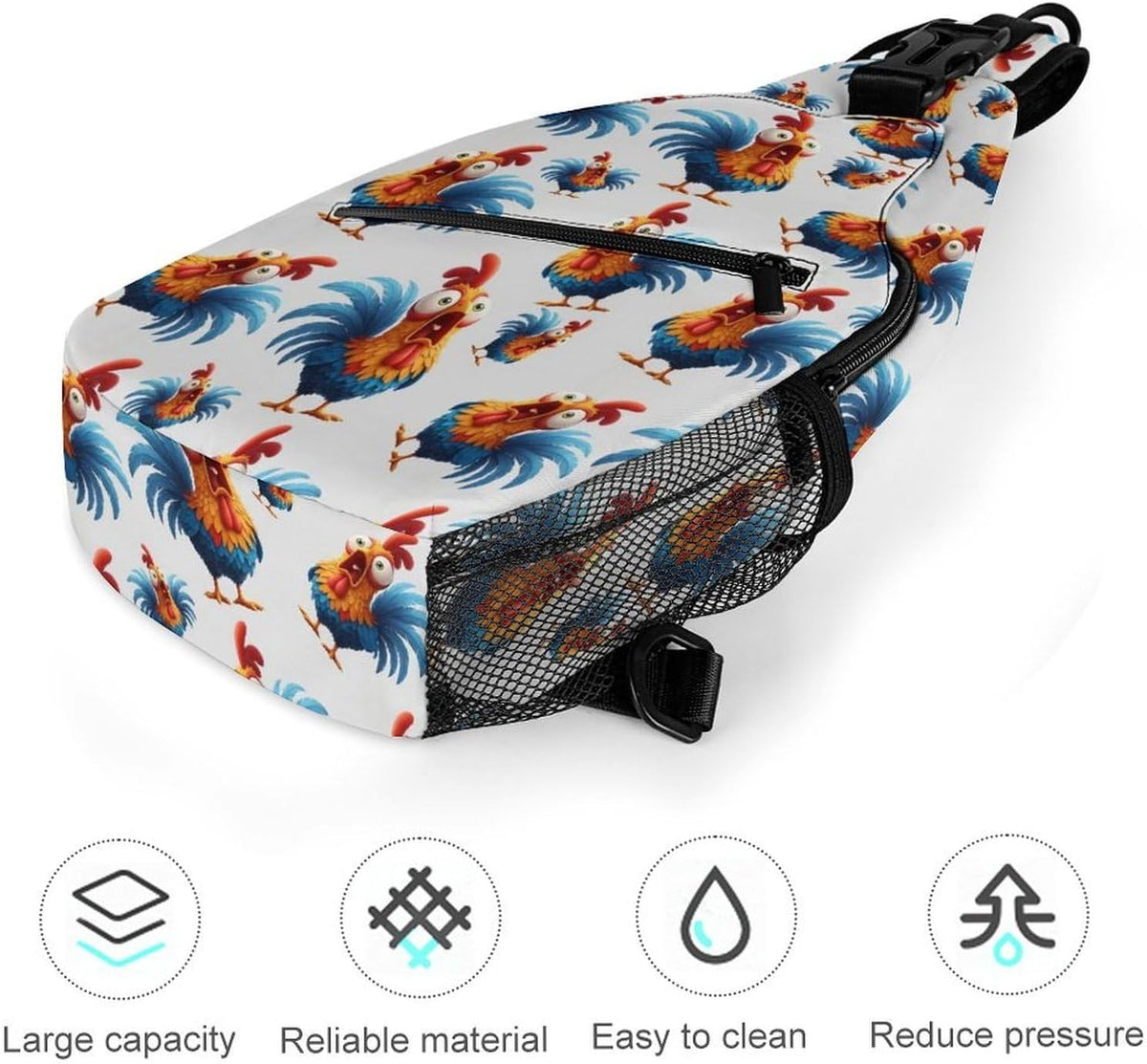 Men Women Sling Backpack Outdoor Sport Daypack Travel Bag, Multipurpose Anti-Theft Carry On Bag, Breathable Chest Sling Shoulder Backpacks Bags, Cute Aircraft Airplane