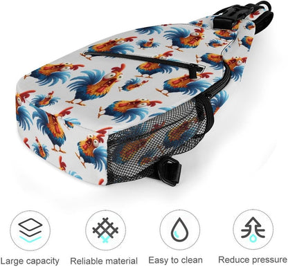 Men Women Sling Backpack Outdoor Sport Daypack Travel Bag, Multipurpose Anti-Theft Carry On Bag, Breathable Chest Sling Shoulder Backpacks Bags, Cute Aircraft Airplane