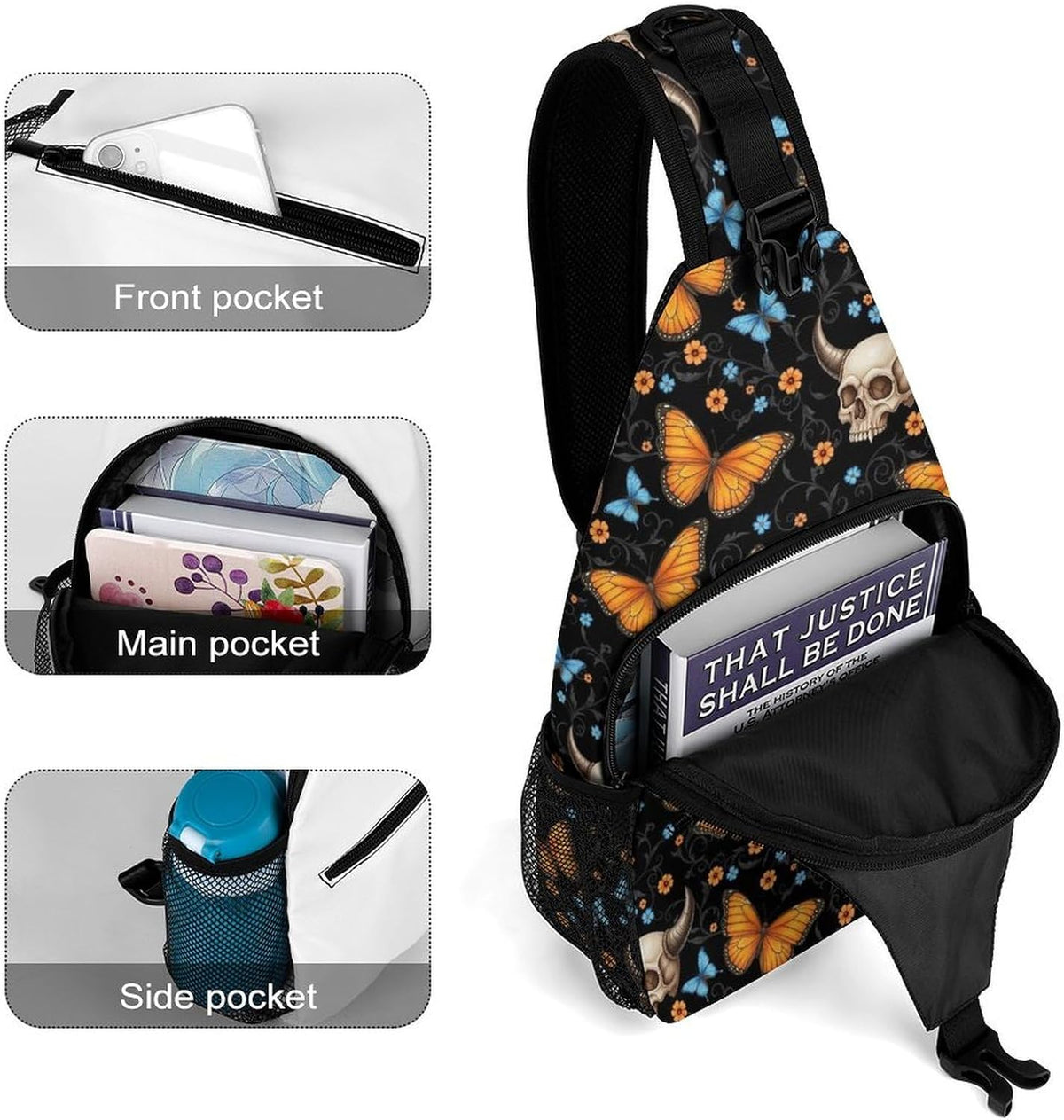 Men Women Sling Backpack Outdoor Sport Daypack Travel Bag, Multipurpose Anti-Theft Carry On Bag, Breathable Chest Sling Shoulder Backpacks Bags, Cute Aircraft Airplane