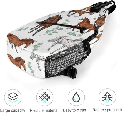 Men Women Sling Backpack Outdoor Sport Daypack Travel Bag, Multipurpose Anti-Theft Carry On Bag, Breathable Chest Sling Shoulder Backpacks Bags, Cute Aircraft Airplane