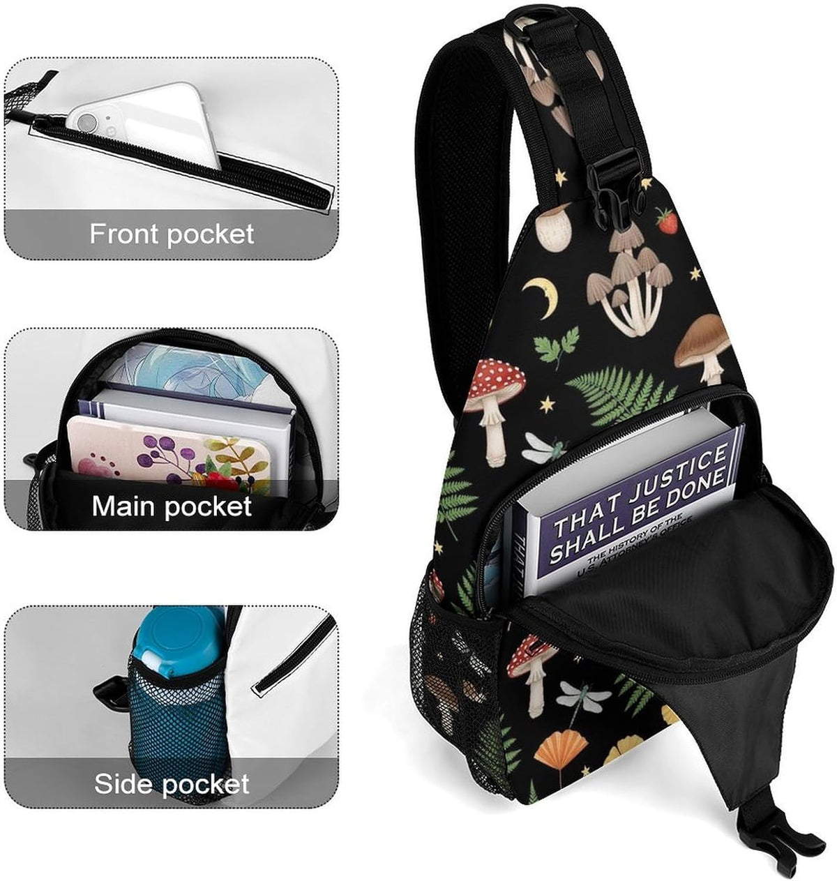 Men Women Sling Backpack Outdoor Sport Daypack Travel Bag, Multipurpose Anti-Theft Carry On Bag, Breathable Chest Sling Shoulder Backpacks Bags, Cute Aircraft Airplane