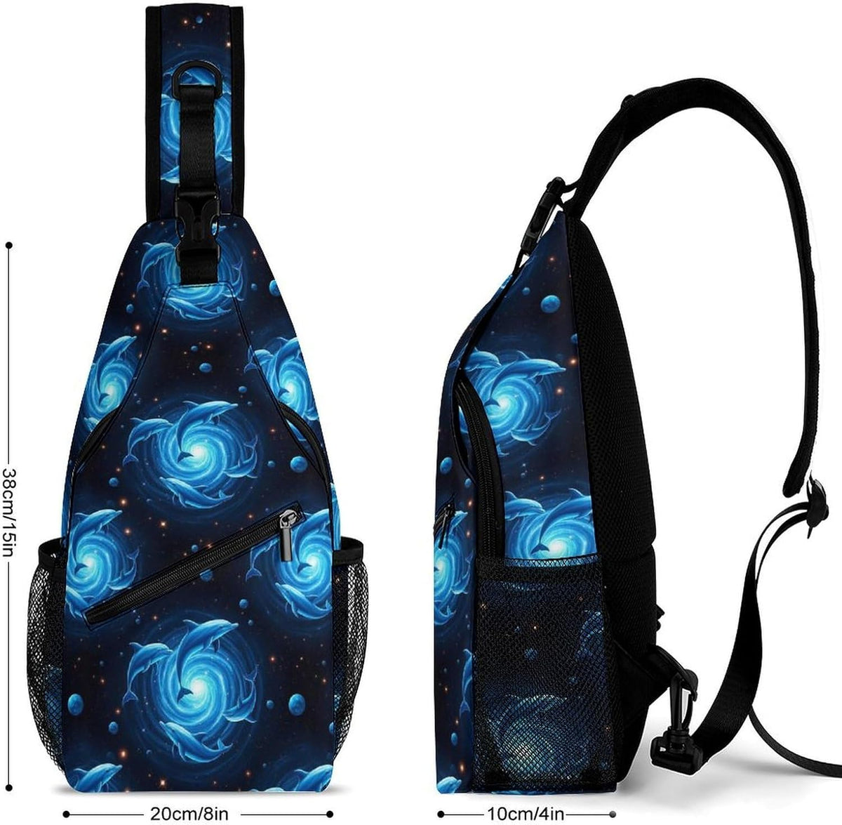 Men Women Sling Backpack Outdoor Sport Daypack Travel Bag, Multipurpose Anti-Theft Carry On Bag, Breathable Chest Sling Shoulder Backpacks Bags, Cute Aircraft Airplane
