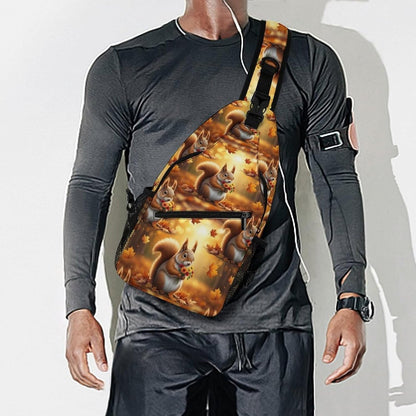 Men Women Sling Backpack Outdoor Sport Daypack Travel Bag, Multipurpose Anti-Theft Carry On Bag, Breathable Chest Sling Shoulder Backpacks Bags, Cute Aircraft Airplane
