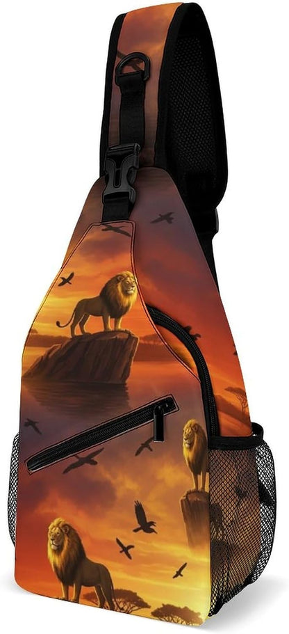 Men Women Sling Backpack Outdoor Sport Daypack Travel Bag, Multipurpose Anti-Theft Carry On Bag, Breathable Chest Sling Shoulder Backpacks Bags, Cute Aircraft Airplane