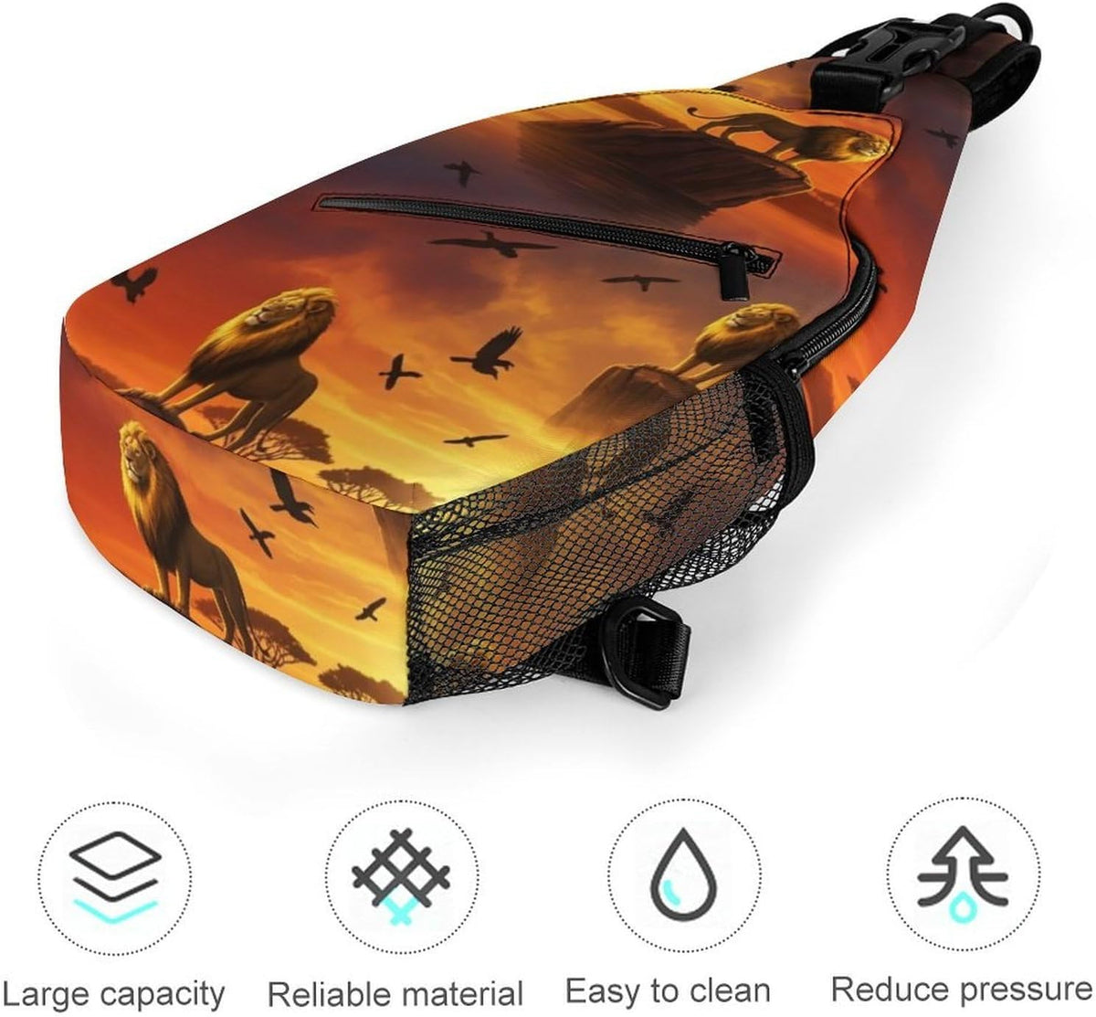 Men Women Sling Backpack Outdoor Sport Daypack Travel Bag, Multipurpose Anti-Theft Carry On Bag, Breathable Chest Sling Shoulder Backpacks Bags, Cute Aircraft Airplane