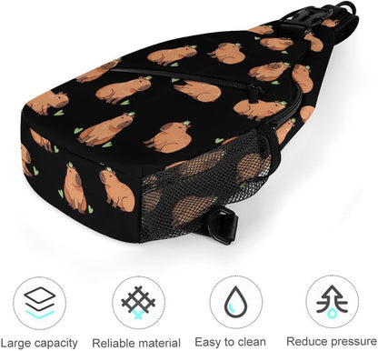 Men Women Sling Backpack Outdoor Sport Daypack Travel Bag, Multipurpose Anti-Theft Carry On Bag, Breathable Chest Sling Shoulder Backpacks Bags, Cute Aircraft Airplane