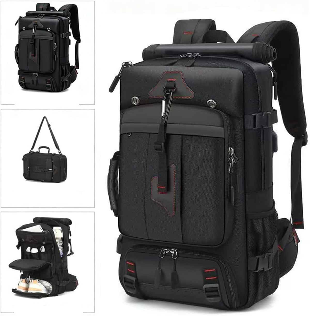 Compatible For Para Exteriores Gran Capacidad, Maleta Para Portátil Pulgadas, Mochila Multifuncional Impermeabl