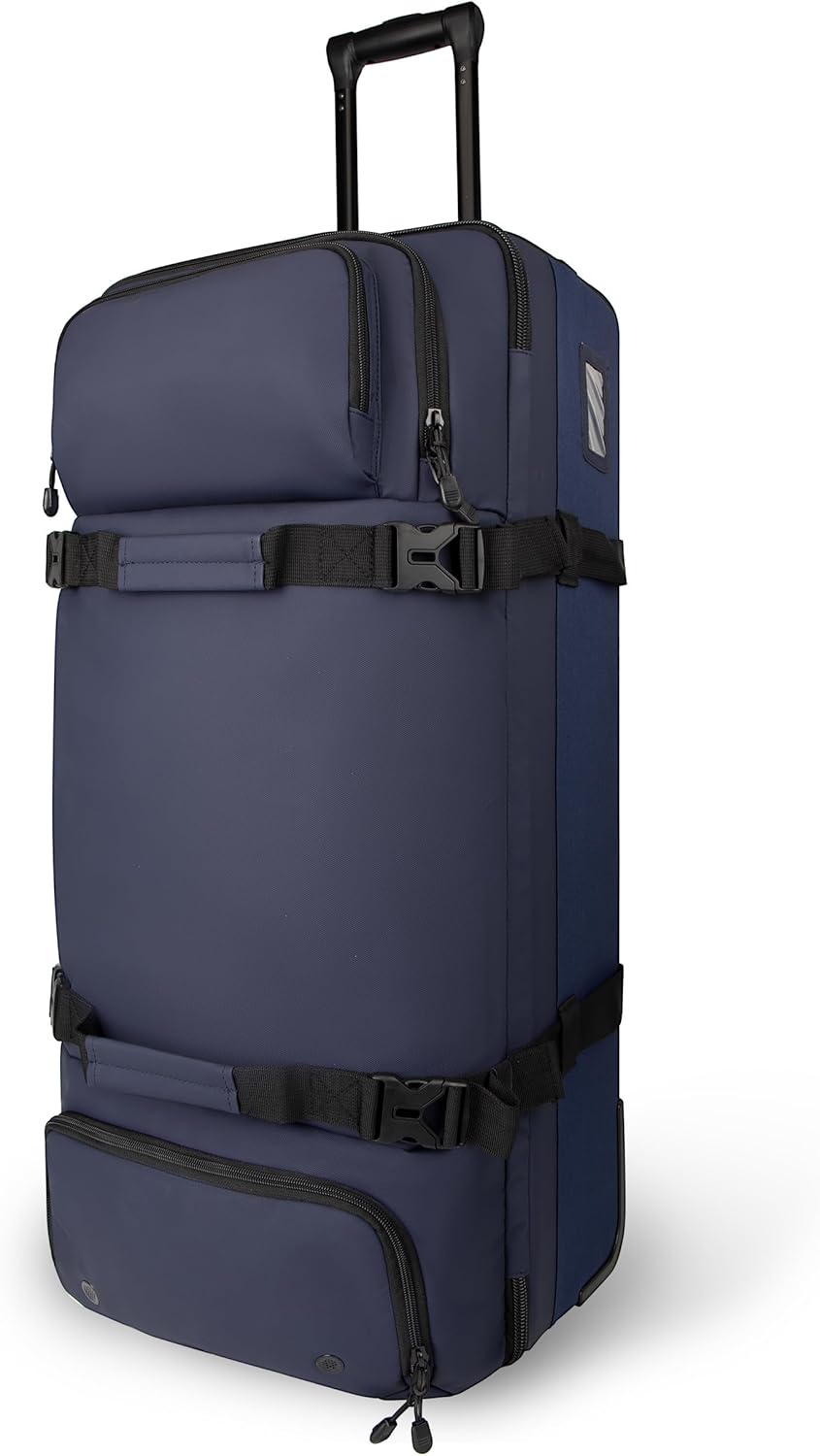 33 Inch 100L Extra Large Rolling Duffle Bag with Wheels, Wet Pocket & Shoe Compartment, Heavy Duty Water Resistant Wheeled Duffel for Moving Travel Camping