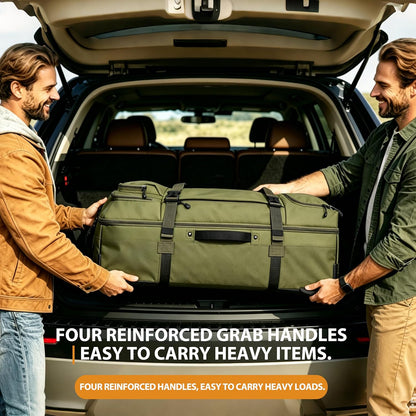33 Inch 100L Extra Large Rolling Duffle Bag with Wheels, Wet Pocket & Shoe Compartment, Heavy Duty Water Resistant Wheeled Duffel for Moving Travel Camping
