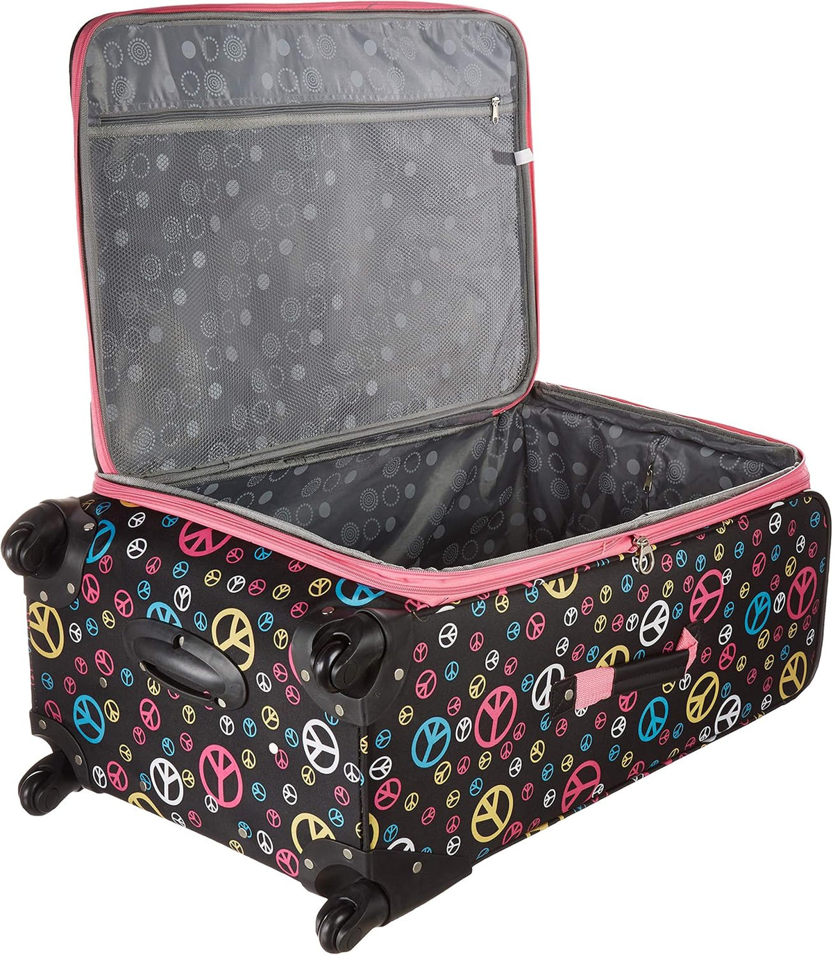 Fusion Softside Spinner Wheel Luggage, Peace, 3-Piece Set (20/24/28)