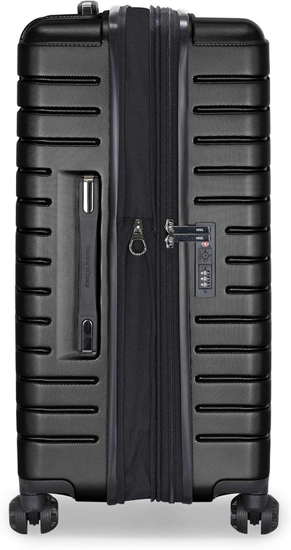 Archer Polycarbonate Hardside Spinner Luggage Set, Tie Down Straps, Purple, Carry-On 21-Inch