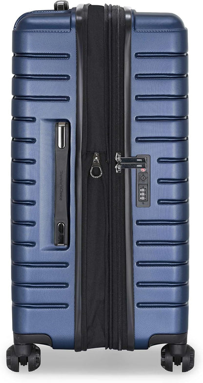 Archer Polycarbonate Hardside Spinner Luggage Set, Tie Down Straps, Purple, Carry-On 21-Inch