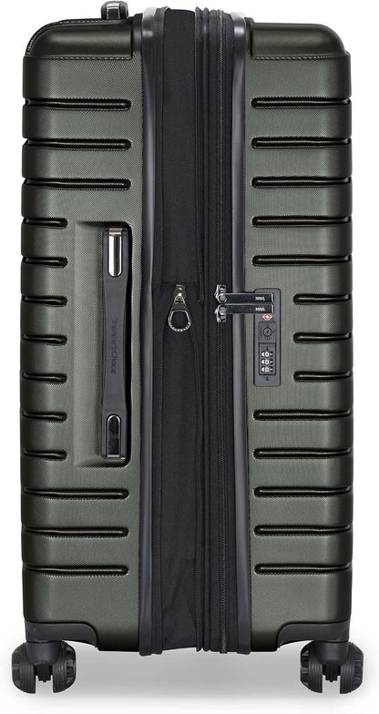 Archer Polycarbonate Hardside Spinner Luggage Set, Tie Down Straps, Purple, Carry-On 21-Inch