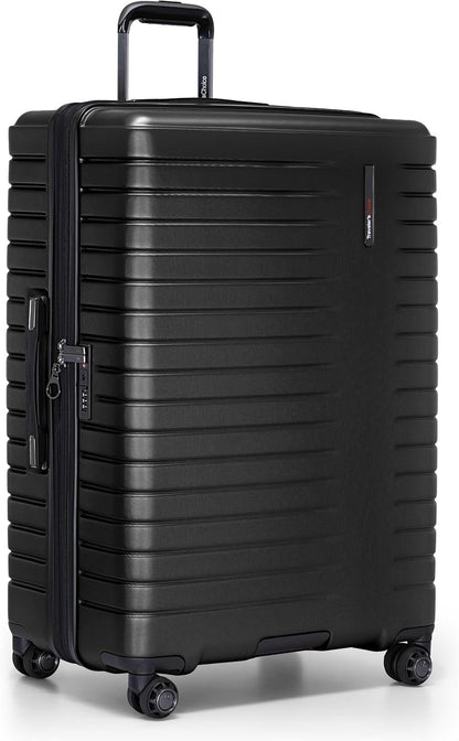 Archer Polycarbonate Hardside Spinner Luggage Set, Tie Down Straps, Purple, Carry-On 21-Inch