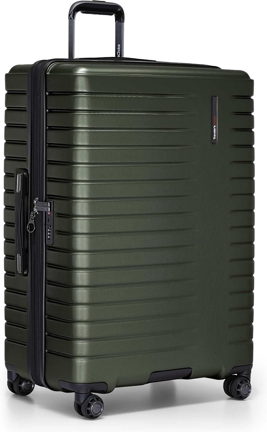 Archer Polycarbonate Hardside Spinner Luggage Set, Tie Down Straps, Purple, Carry-On 21-Inch