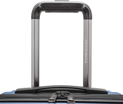 Archer Polycarbonate Hardside Spinner Luggage Set, Tie Down Straps, Purple, Carry-On 21-Inch
