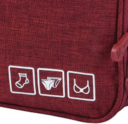 Large Capacity Travel Underwear Closure Bra Travel Case for Women Traveling (Black)
