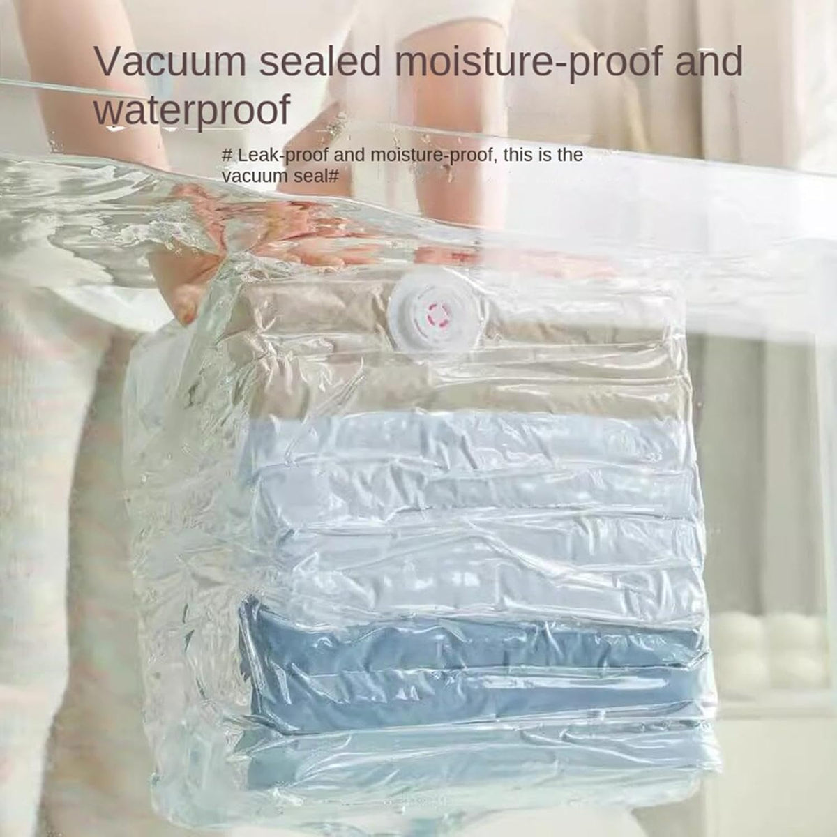 Compression Packing Cube,Reusable Space Saver No Pump | Compression Shipping Bags | for Travel Lugggage Suitcase Home Closet Wardrobe Dorm College