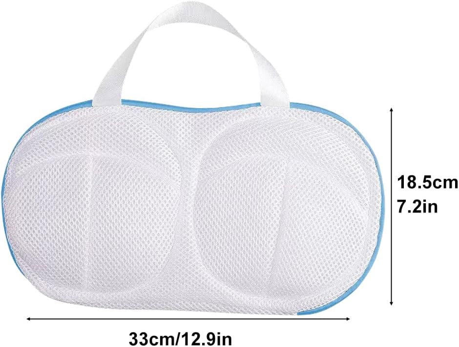3 Pcs Bra Wash Bags for Laundry, Lingerie and Underwear, Mesh Delicates Bag for Washing Machine with Zipper, Protective Bra Laundry Bag for Women(SIZE:12.9x7.2 Inch)