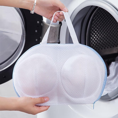 3 Pcs Bra Wash Bags for Laundry, Lingerie and Underwear, Mesh Delicates Bag for Washing Machine with Zipper, Protective Bra Laundry Bag for Women(SIZE:12.9x7.2 Inch)